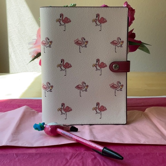 🦩 COACH FLAMINGO NOTEBOOK BUNDLE 🦩NWT 🦩 - Picture 7 of 16